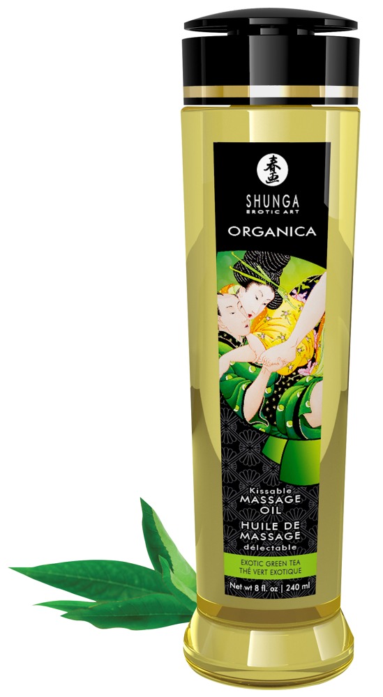 Shunga Oil Organica Green Tea 240 ml masažo aliejus