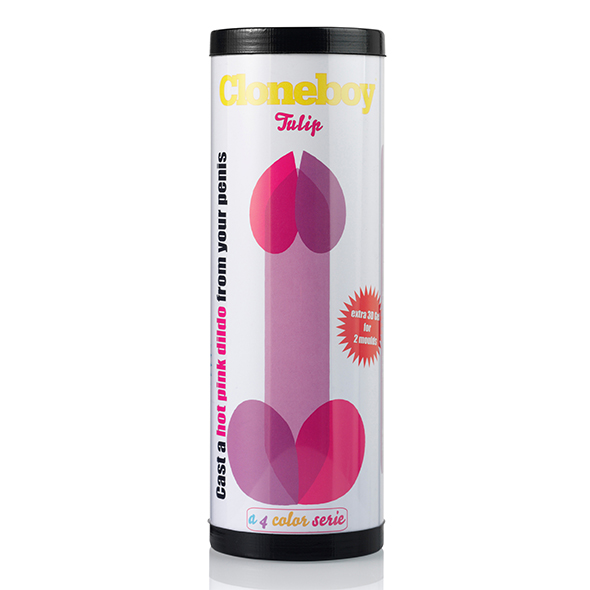 Cloneboy - Dildo Tulip Hot Pink klonavimo rinkinys