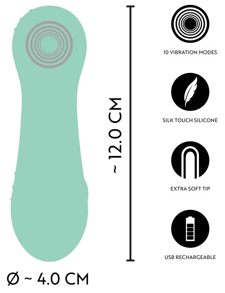 Cuties Soft Green Mini vibratorius &ndash; nuotrauka 8