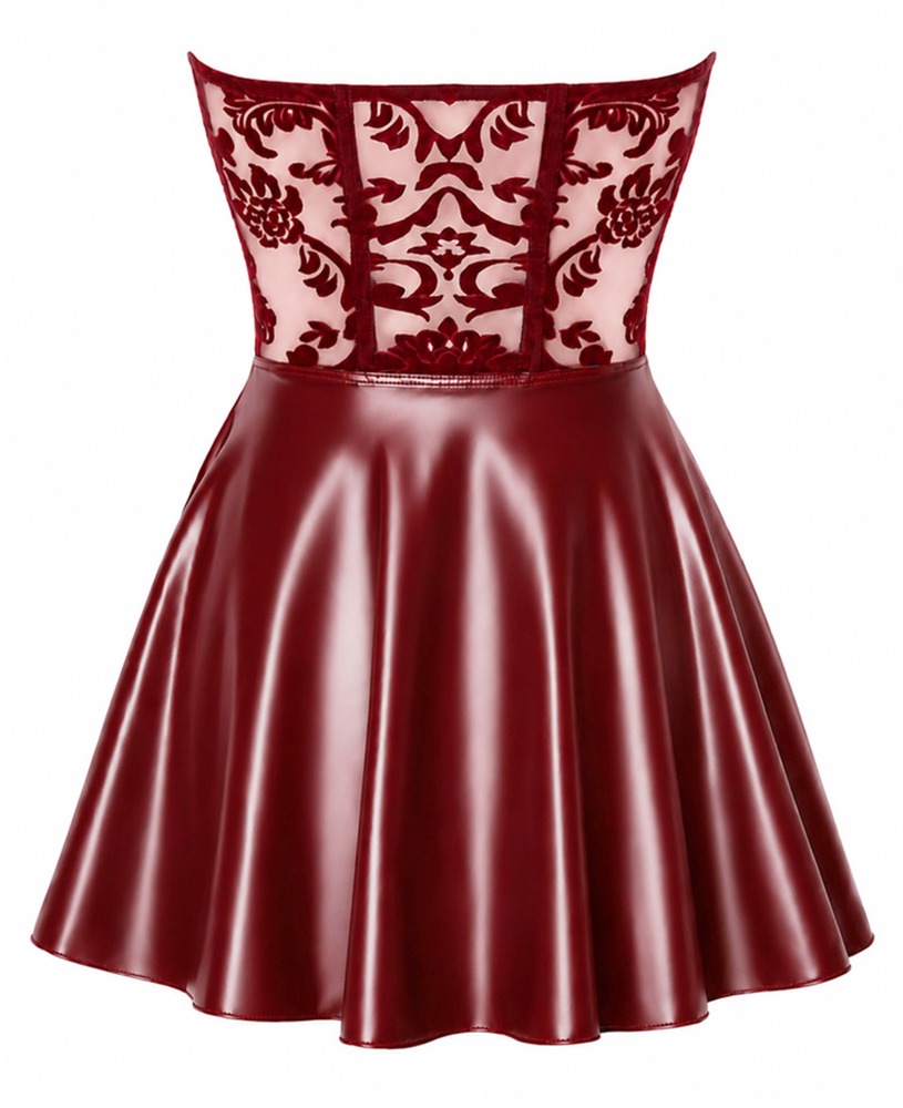 Noir Corset Dress red S Seksuali suknelė &ndash; nuotrauka 7