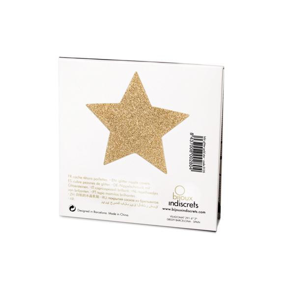 Bijoux Indiscrets - Flash Star Gold spenelių lipdukai &ndash; nuotrauka 3