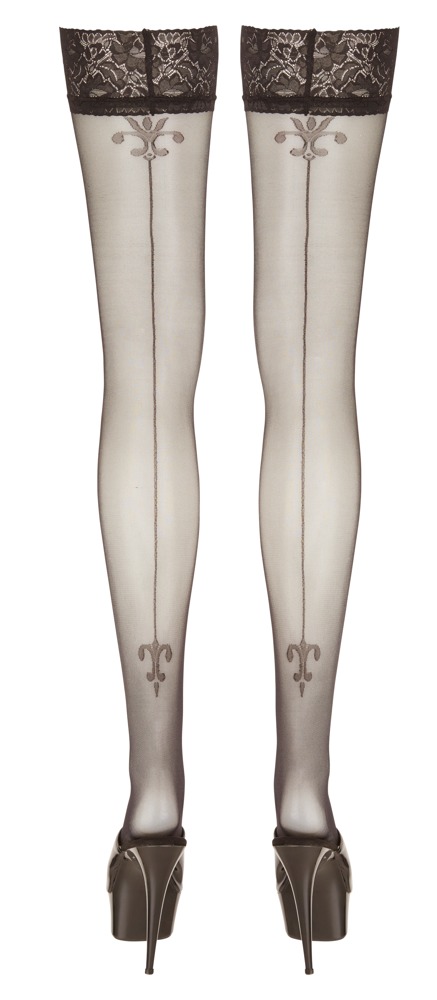 Cottelli legwear Hold-up Stockings with seam 4 Prisegamos kojinės &ndash; nuotrauka 4