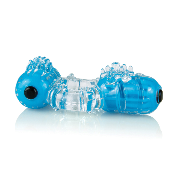 The Screaming O - Color Pop Big O2 Blue vibruojantis penio žiedas su elementais &ndash; nuotrauka 3