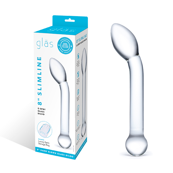 Glas - Slimline G-Spot Glass Dildo stiklinis dildo &ndash; nuotrauka 2