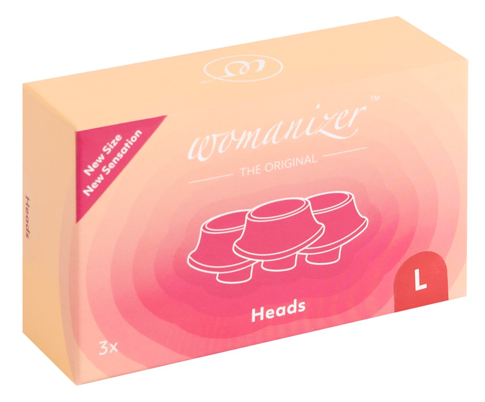 Womanizer W-Heads 3x Red L Sekso žaislo priedas