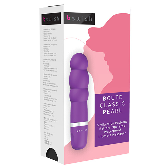 B Swish - bcute Classic Vibrator Pearl Purple grublėtas vibratorius &ndash; nuotrauka 2
