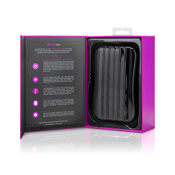B-Vibe - Novice Remote Control Plug Fuchsia Analinis kai&scaron;tis &ndash; nuotrauka 13
