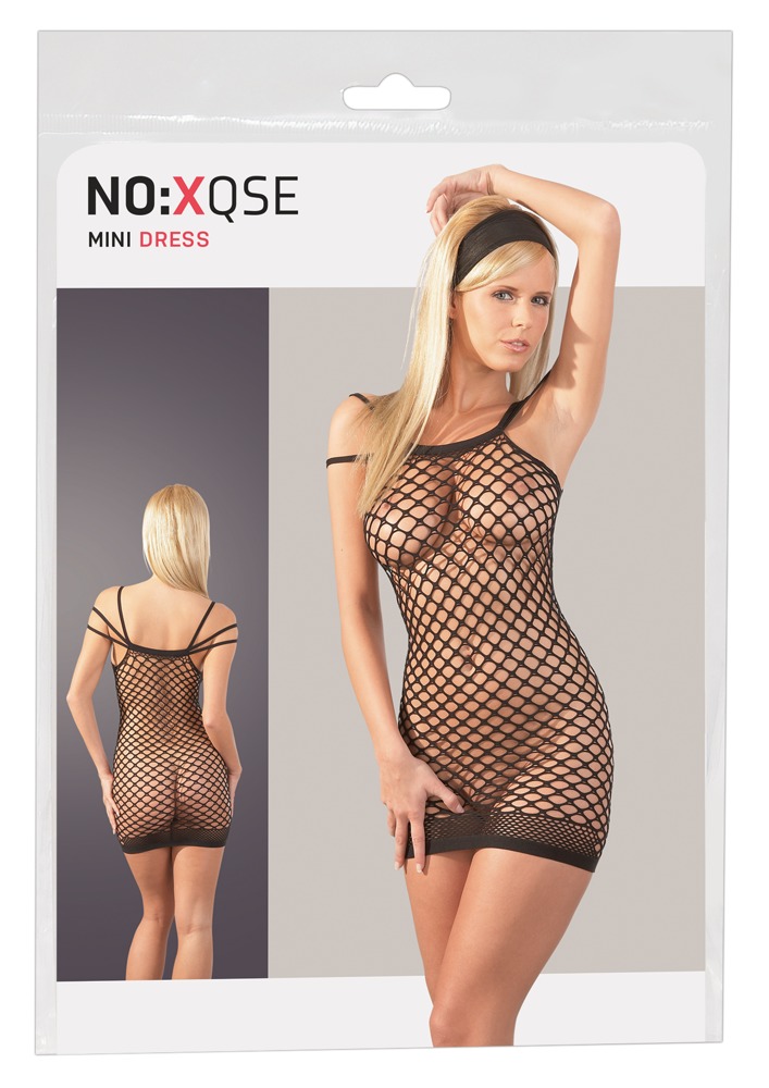 NO:XQSE Net Dress with 3 straps S-L Seksuali suknelė