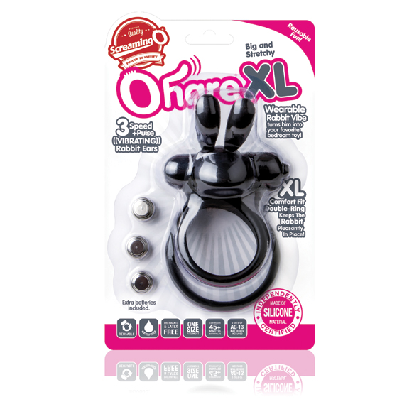 The Screaming O - The Ohare xl Black vibruojantis penio žiedas su elementais &ndash; nuotrauka 2