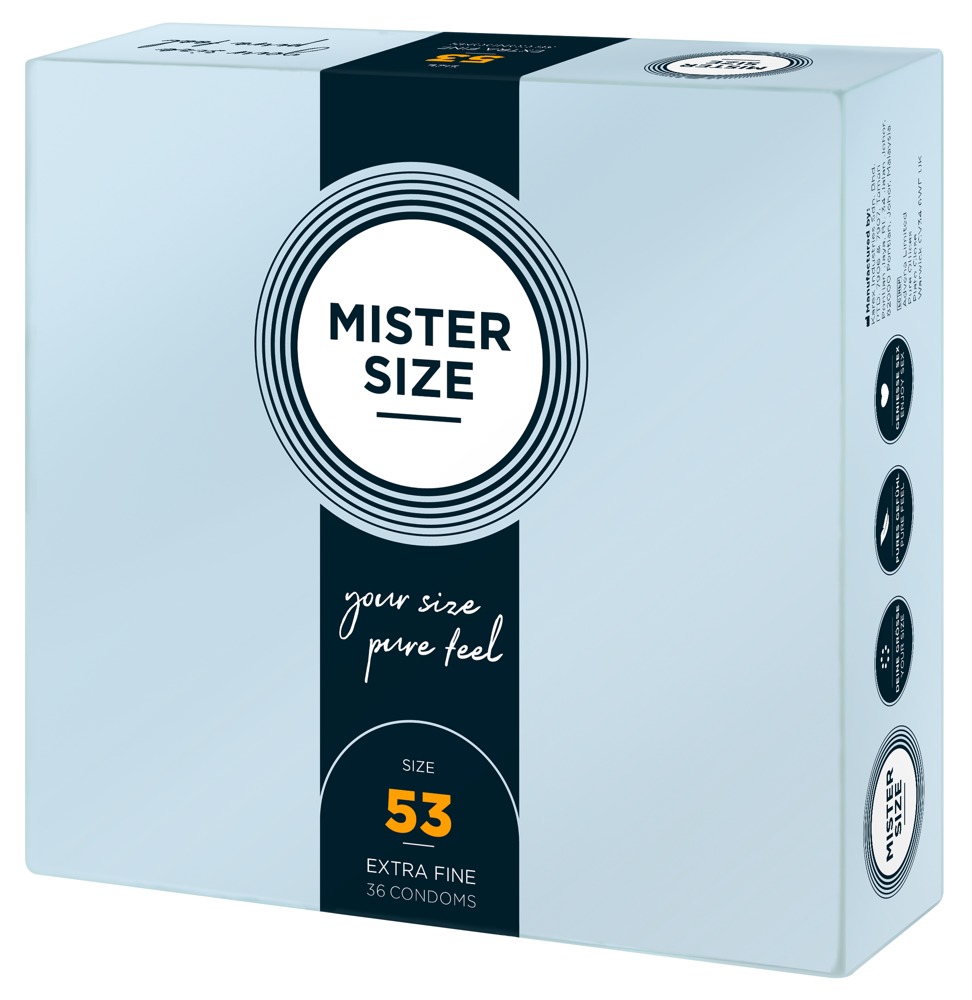Mister Size 53mm pack of 36 Nestandartinio dydžio prezervatyvai &ndash; nuotrauka 2