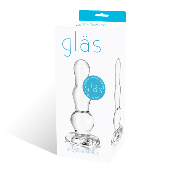 Glas - Glass Butt Plug 10,2 cm Stiklinis analinis žaislas &ndash; nuotrauka 2