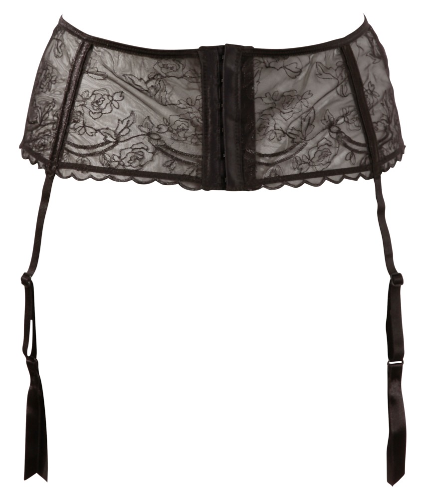 Cottelli lingerie Suspender Belt black L Plius dydžio seksuali apranga &ndash; nuotrauka 5