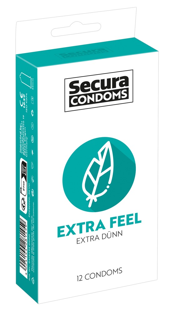 Secura Condoms Secura Extra Feel 12pcs Box Prezervatyvai