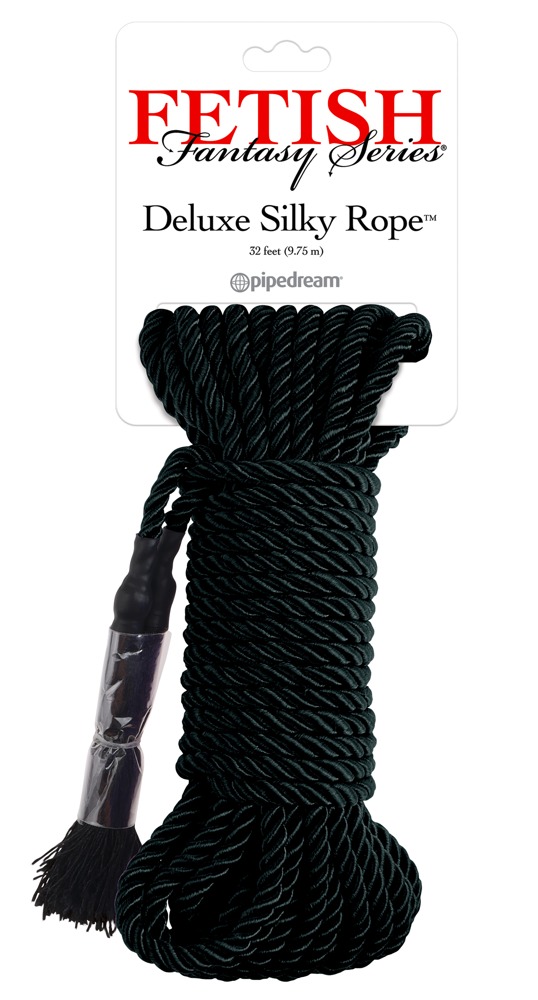 Fetish Fantasy ffs Deluxe Silk Rope Black suvaržymo virvė