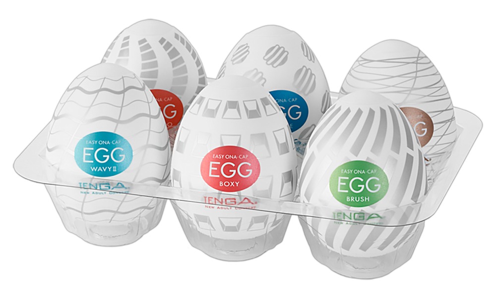 Tenga Egg Variety New Standard masturbatorių kiaušinėlių rinkinys, 6 vnt.
