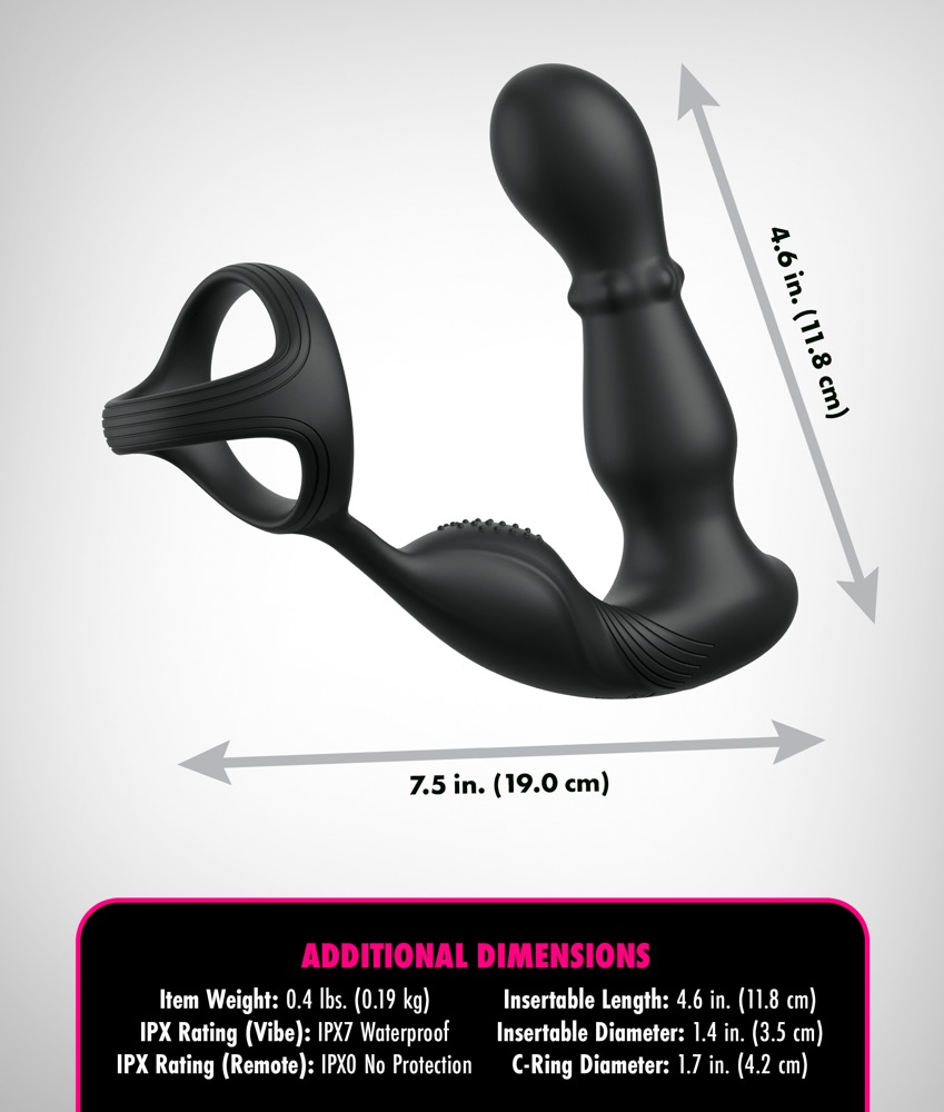 Anal Fantasy Elite afe Ass-Gasm Slide&Glide Black Vibruojantis analinis dildo &ndash; nuotrauka 5