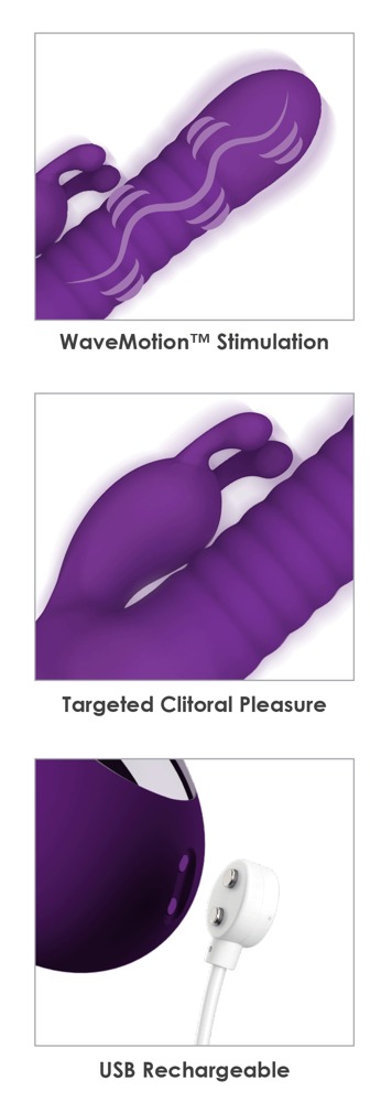 Fantasy For Her ffh Fantasy Wave Purple vibratorius ki&scaron;kutis &ndash; nuotrauka 3