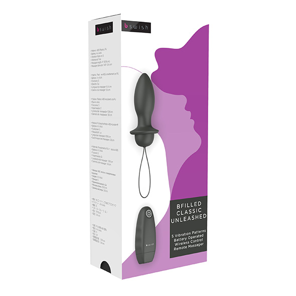 B Swish - bfilled Classic Vibrating Plug Black Analinis kai&scaron;tis &ndash; nuotrauka 4
