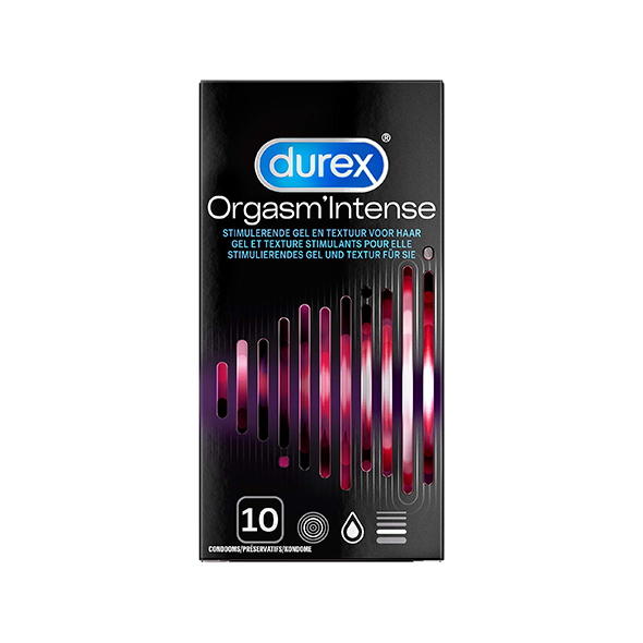 Durex - Intense Orgasmic Condoms 10 pcs Stimuliuojantys prezervatyvai