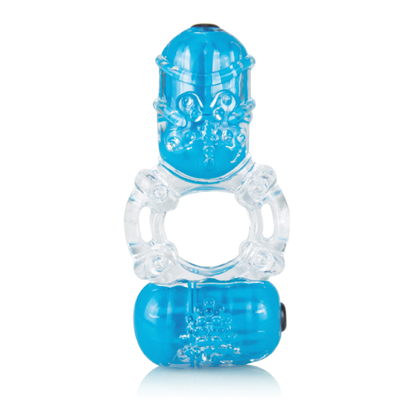 The Screaming O - Color Pop Big O2 Blue vibruojantis penio žiedas su elementais &ndash; nuotrauka 2