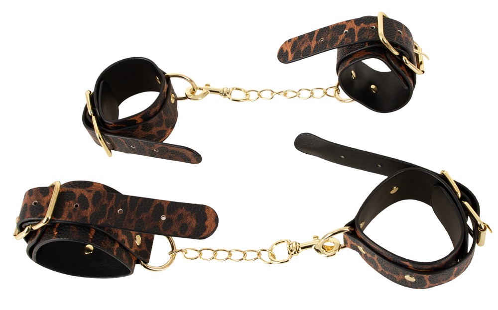Bad Kitty Restraint SetLeopard pančiai, virvė, antrankiai &ndash; nuotrauka 9