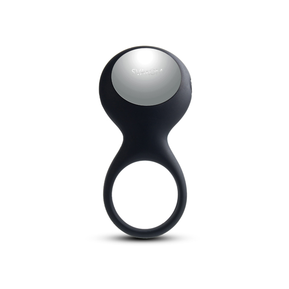 Svakom - Tyler Vibrating Ring Black Pakraunamas vibruojantis penio žiedas &ndash; nuotrauka 2