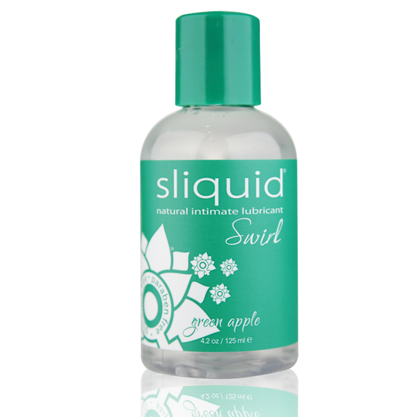 Sliquid - Naturals Swirl Lubricant Green Apple 125 ml oralinis lubrikantas