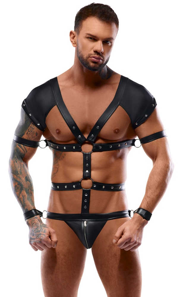 Svenjoyment Bondage Men's Harness Body xl vyri&scaron;kas seksualus kombinezonas &ndash; nuotrauka 2
