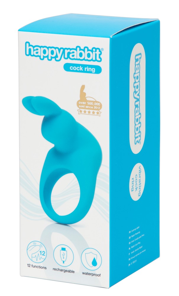 Happyrabbit Happy Rabbit Cock Ring Blue Penio žiedas - užveržėjas