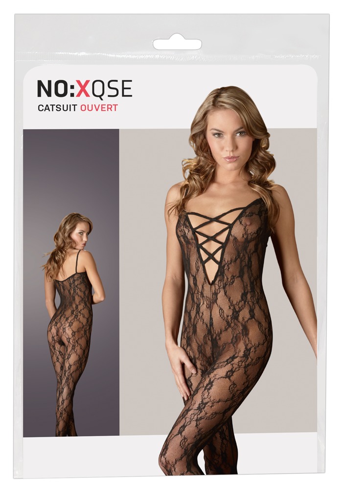 NO:XQSE Lace Catsuit L/XL kūno kojinė