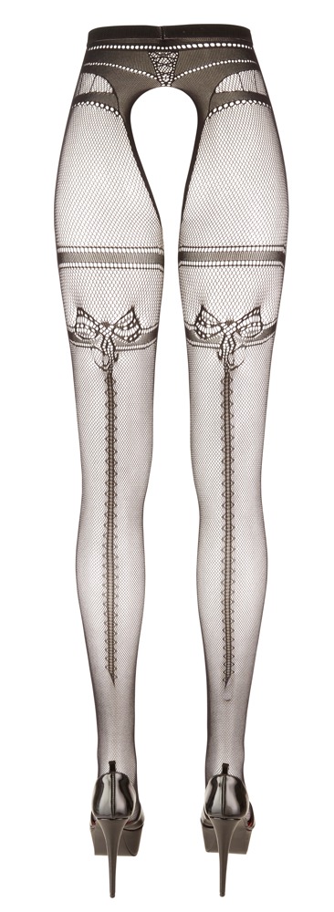 Cottelli legwear Crotchless Tights L/XL Prisegamos kojinės &ndash; nuotrauka 4