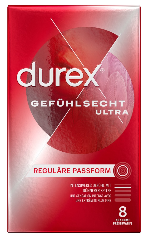 Durex gefühlsecht Ultra x 8 ploni prezervatyvai