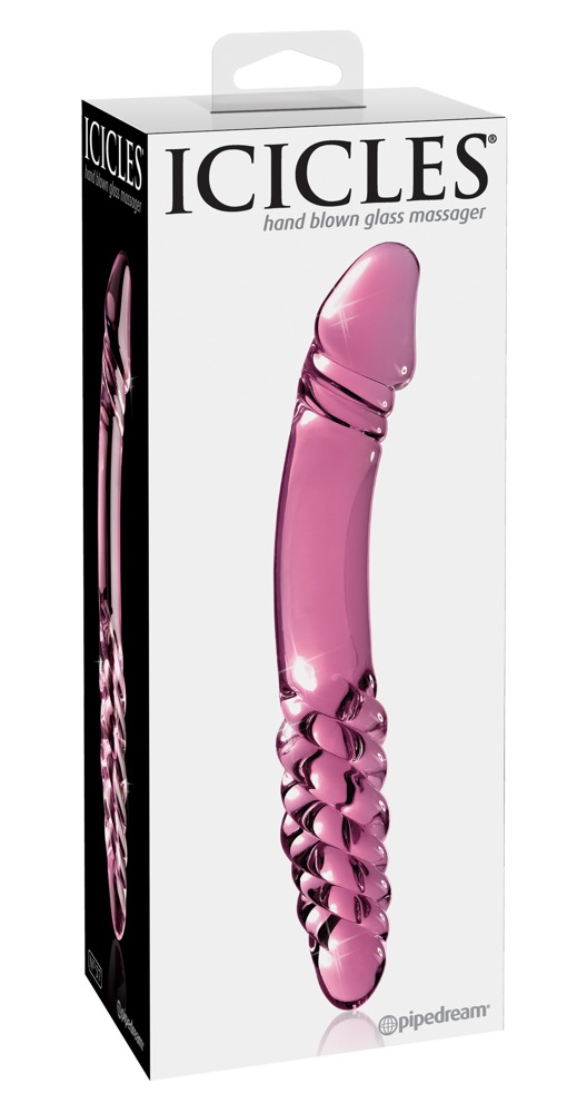 Icicles No. 57 Pink dvigubas dildo