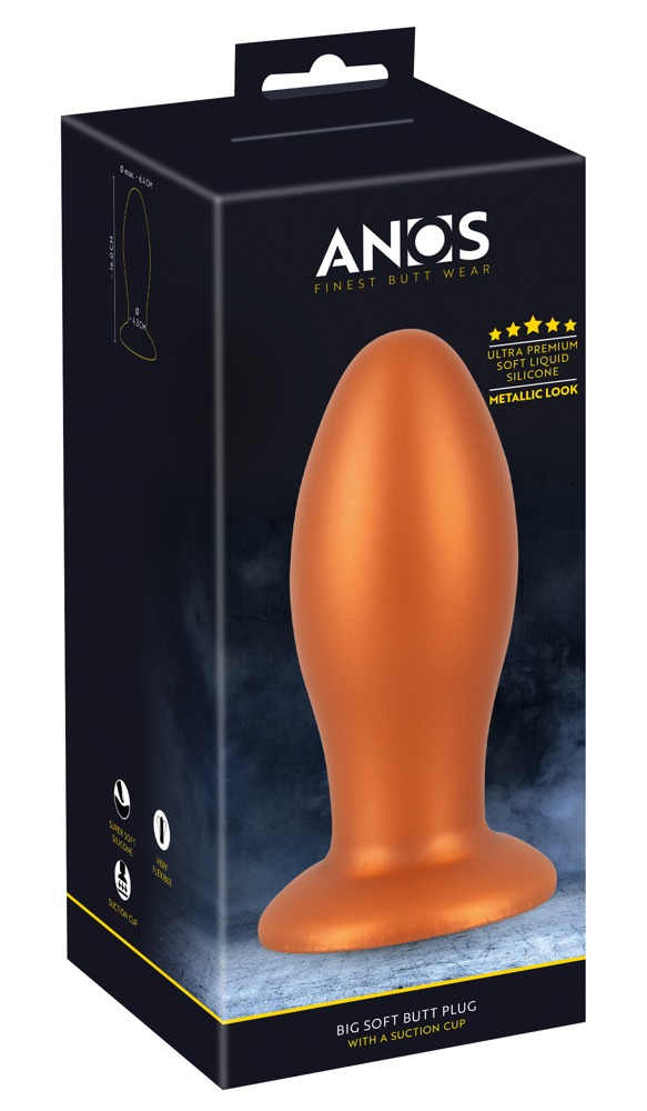 Anos Big soft butt plug with s Analinis kaištis