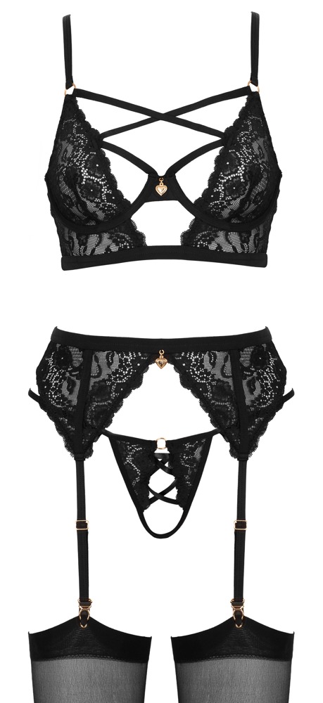 Cottelli lingerie Bra Suspender Set 75B/S Seksuali liemenėlė &ndash; nuotrauka 8