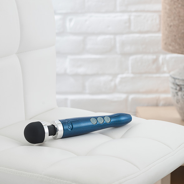 Doxy - Die Cast 3R Rechargeable Wand Massager Blue Flame vibruojantis masažuoklis &ndash; nuotrauka 9