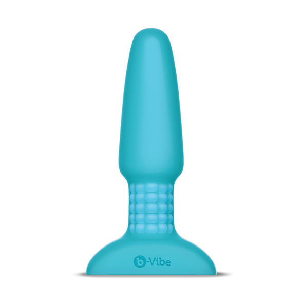 B-Vibe - Rimming Remote Control Plug 2 Teal Analinis kai&scaron;tis &ndash; nuotrauka 3