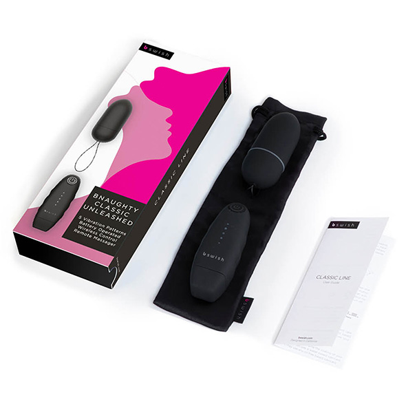 B Swish - bnaughty Classic Unleashed Vibrating Bullet Black Vibruojantis kiau&scaron;inėlis &ndash; nuotrauka 6