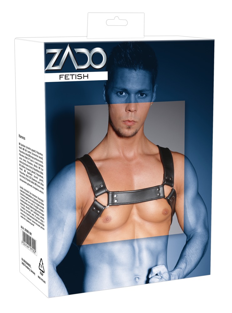Zado Leather Chest Harness vyriška lateksinė apranga