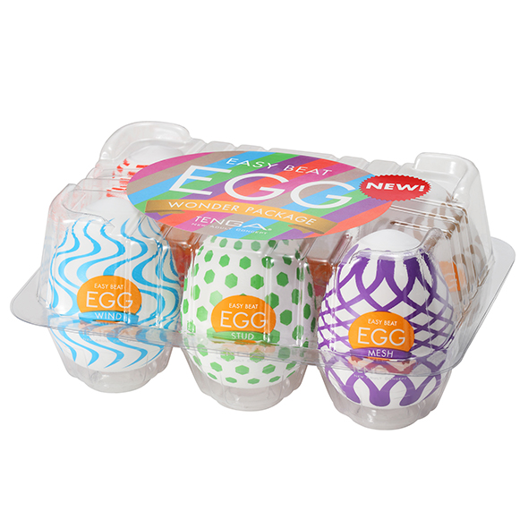 Tenga - Egg Wonder 6 Styles Pack masturbatorius kiaušinėlis