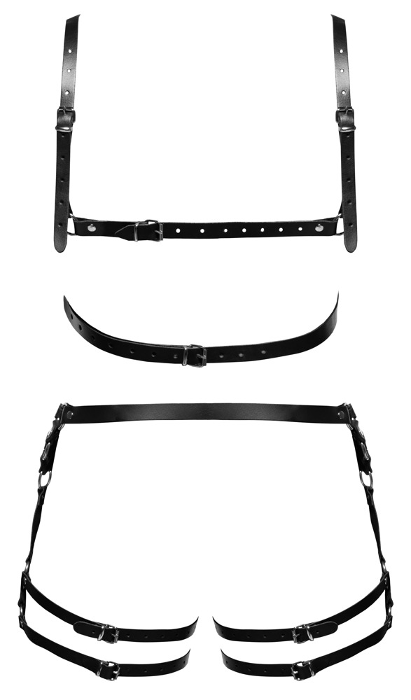 Zado Leather Harness Set M/L vyri&scaron;ka lateksinė apranga &ndash; nuotrauka 7