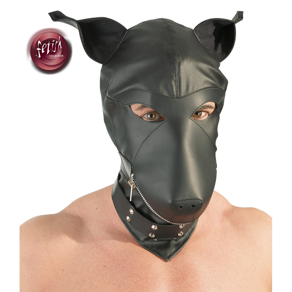 Fetish Collection Imitation leather dog mask moteri&scaron;ka fetish apranga &ndash; nuotrauka 5