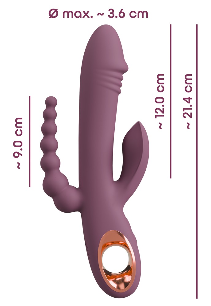 You2Toys Slim Triple Plum Vibratorius &ndash; nuotrauka 12