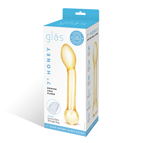 Glas - Honey Dripper Glass Anal Slider Stiklinis analinis žaislas &ndash; nuotrauka 6