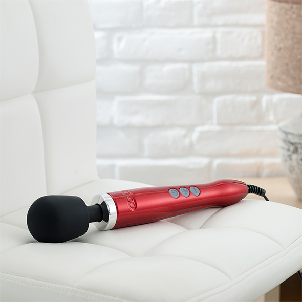 Doxy - Die Cast Wand Massager Red vibruojantis masažuoklis &ndash; nuotrauka 6