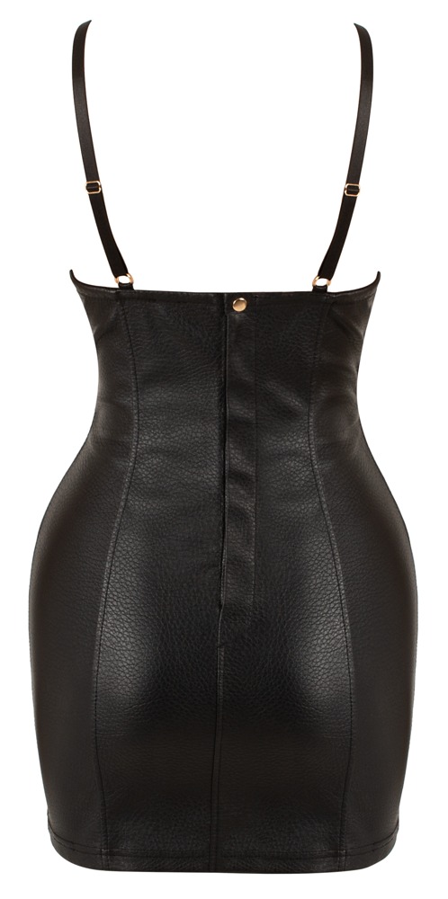 Cottelli party Imitation Leather Mini Dress S Seksuali suknelė &ndash; nuotrauka 13