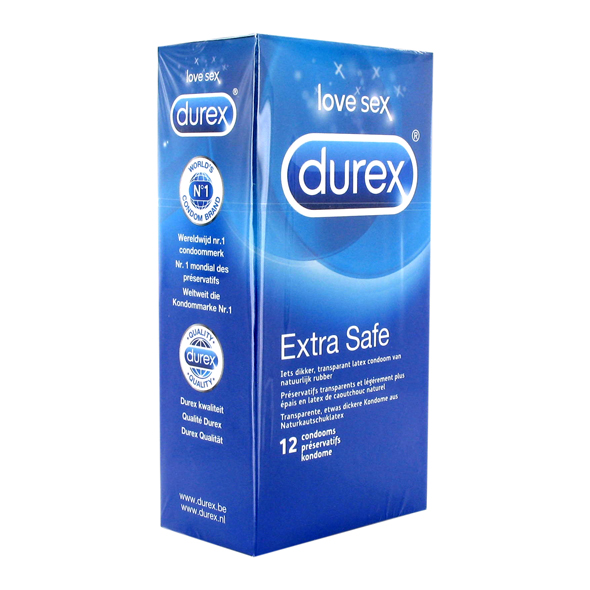 Durex - Extra Safe Condoms 12 pcs Itin saugūs prezervatyvai