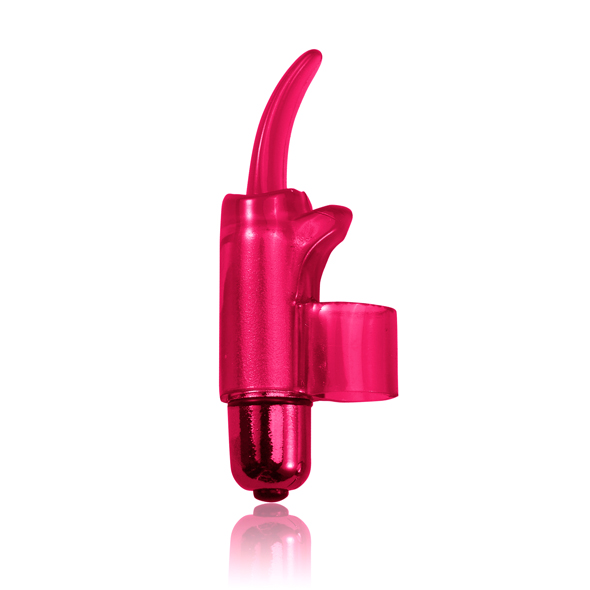 PowerBullet - Tingling Tongue Vibrator Pink vibruojantis antpirštis