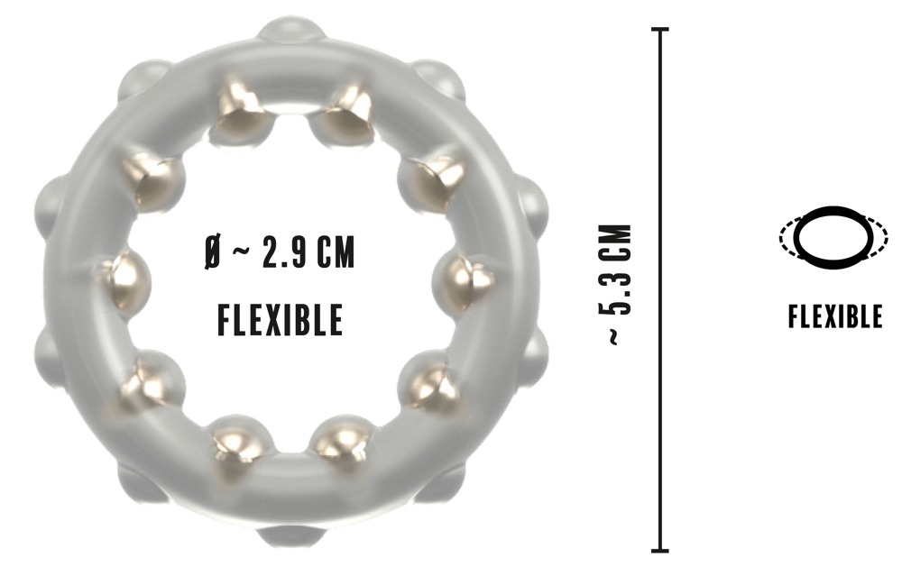Rebel Cock Ring With Metal Bal Penio žiedas - užveržėjas &ndash; nuotrauka 6
