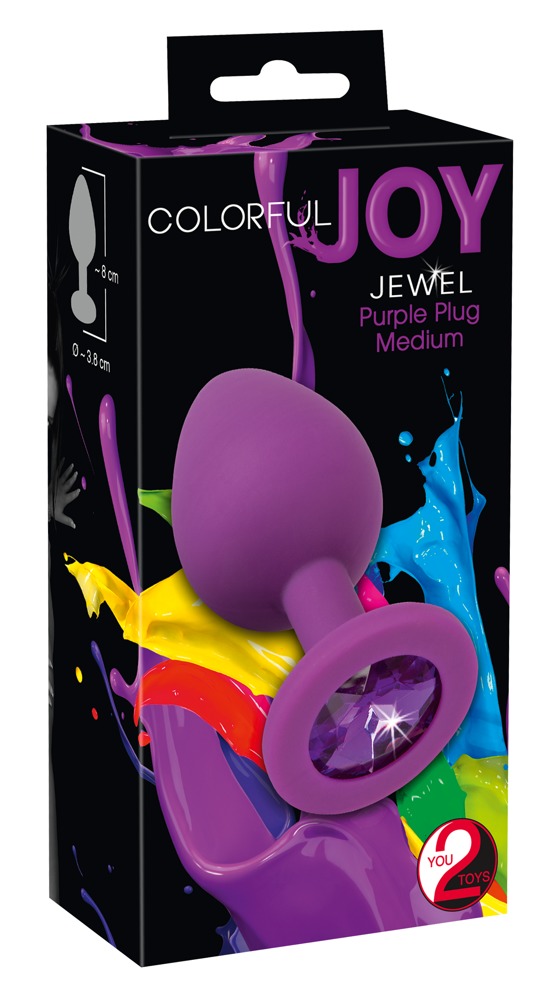 You2Toys Colorful Joy Jewel Purple Plug Analinis kaištis